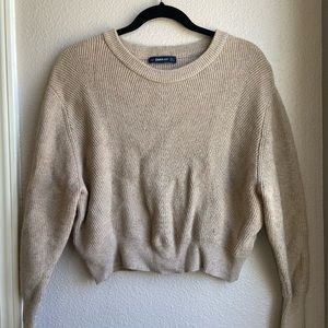 Zara -beige knit sweater